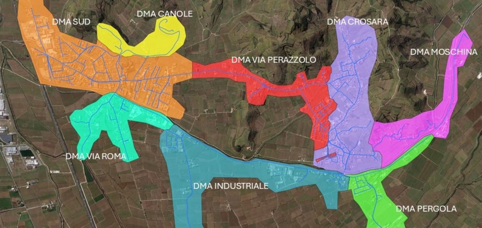 Modello idraulico e distrettualizzazione dell’acquedotto di Monteforte d’Alpone (VR) 5 rete