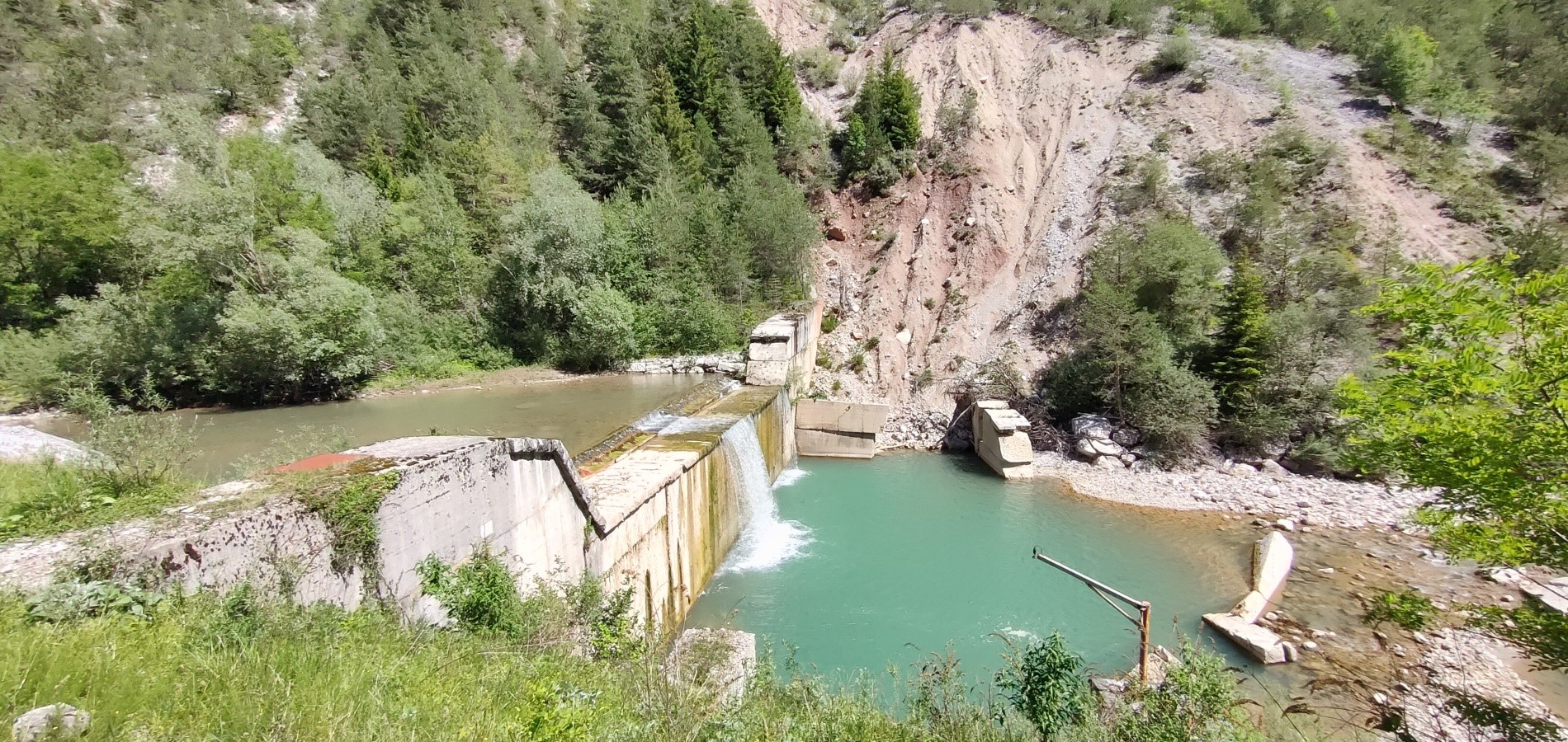 Ripristino di tre briglie sul torrente Boite 5 briglie